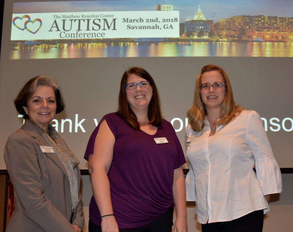 Patti Victor, Erin Roma, & Faye Montgomery of the Matthew Reardon Center for Autism