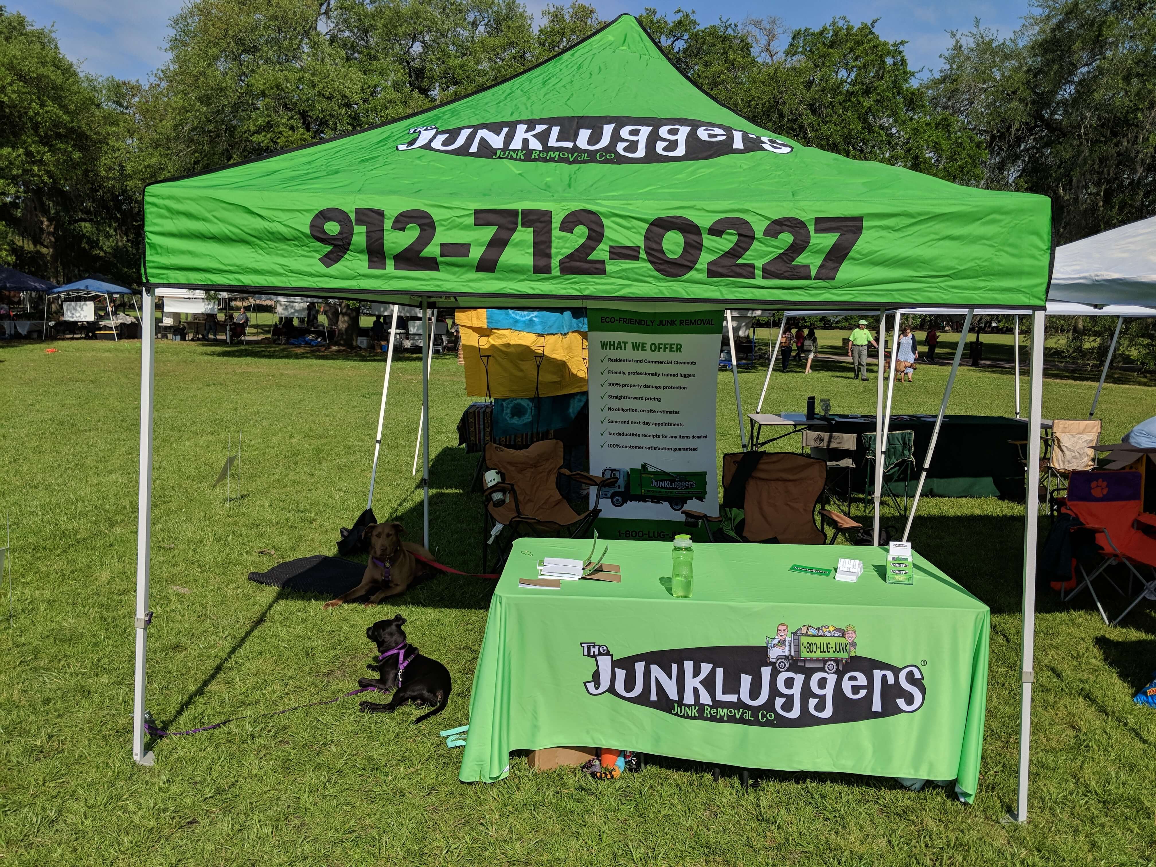 The Junkluggers of the Coastal Empire Earth Day Festival Booth