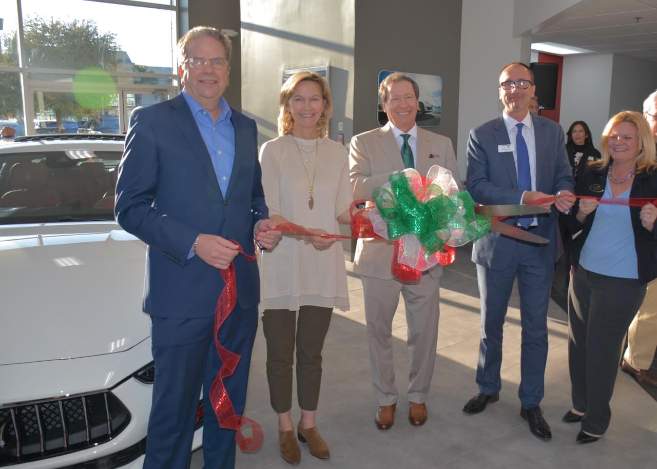 Peacock Automotive Cuts Ribbon on Maserati and Alfa Romeo Grand Opening