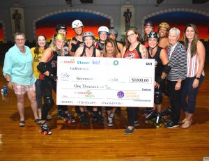 Enmarket and Healthy Savannah present ,000 grant to the Savannah Derby Devils