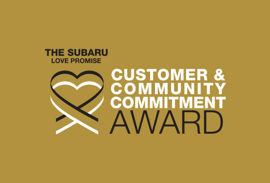 Subaru Love and Promise Gold award